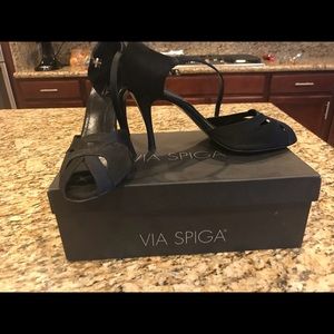 Via Spiga peek a boo toe heels